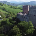 Panorama 360 gradi paesaggio Rocca d'Ajello