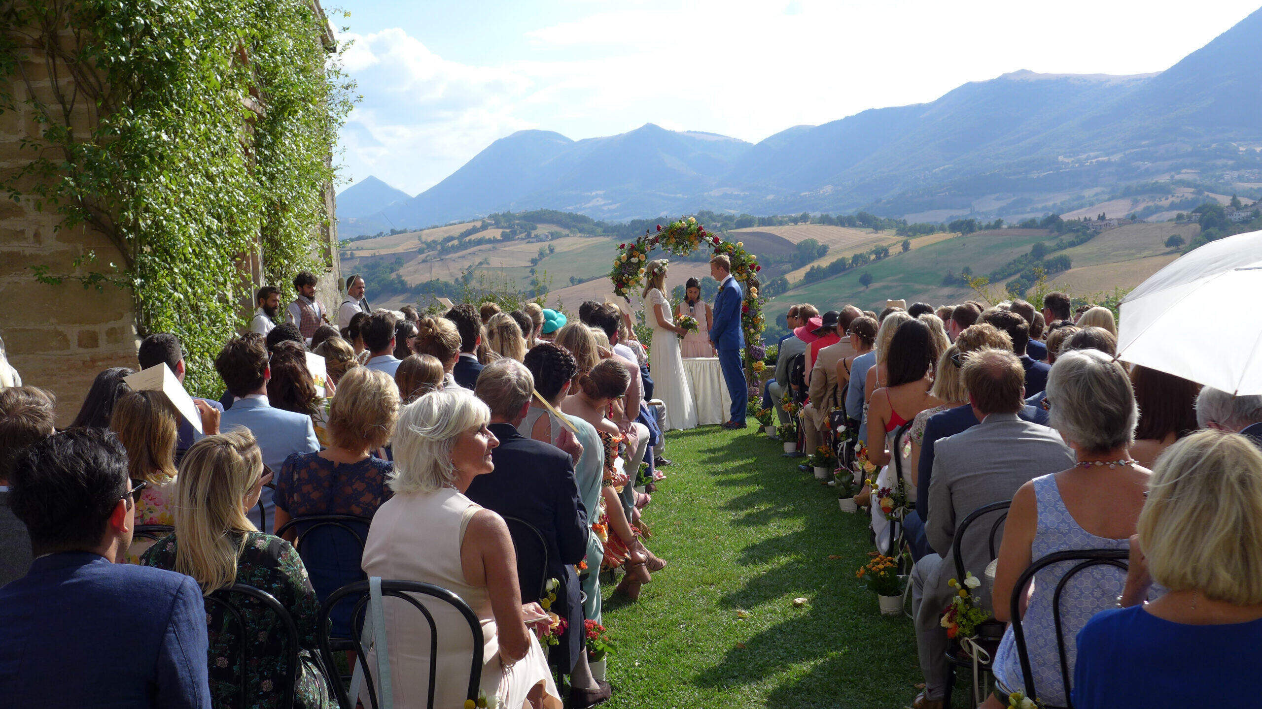 Area cerimonie outdoor panoramica Rocca d'Ajello